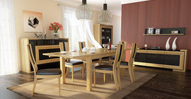Mobilier din lemn masiv pentru dormitor sufragerie sufragerie producător Polonia